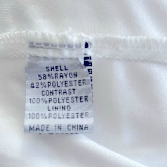 J Gee White Midi Peasant Dress, tired Lace Bodice Boho Size:XL Color: White - Picture 6 of 9